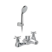 Vecta Deck Mounted Bath Shower Mixer Chrome