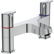 Ceraflex two hole deck mounted dual control bath filler