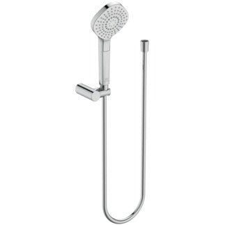 Idealrain Evo Diamond 110mm handspray, wall bracket and 1250 IdealFlex hose