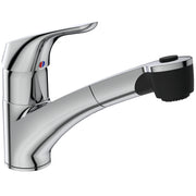 Cerasprint single lever one taphole sink mixer with pull out spout