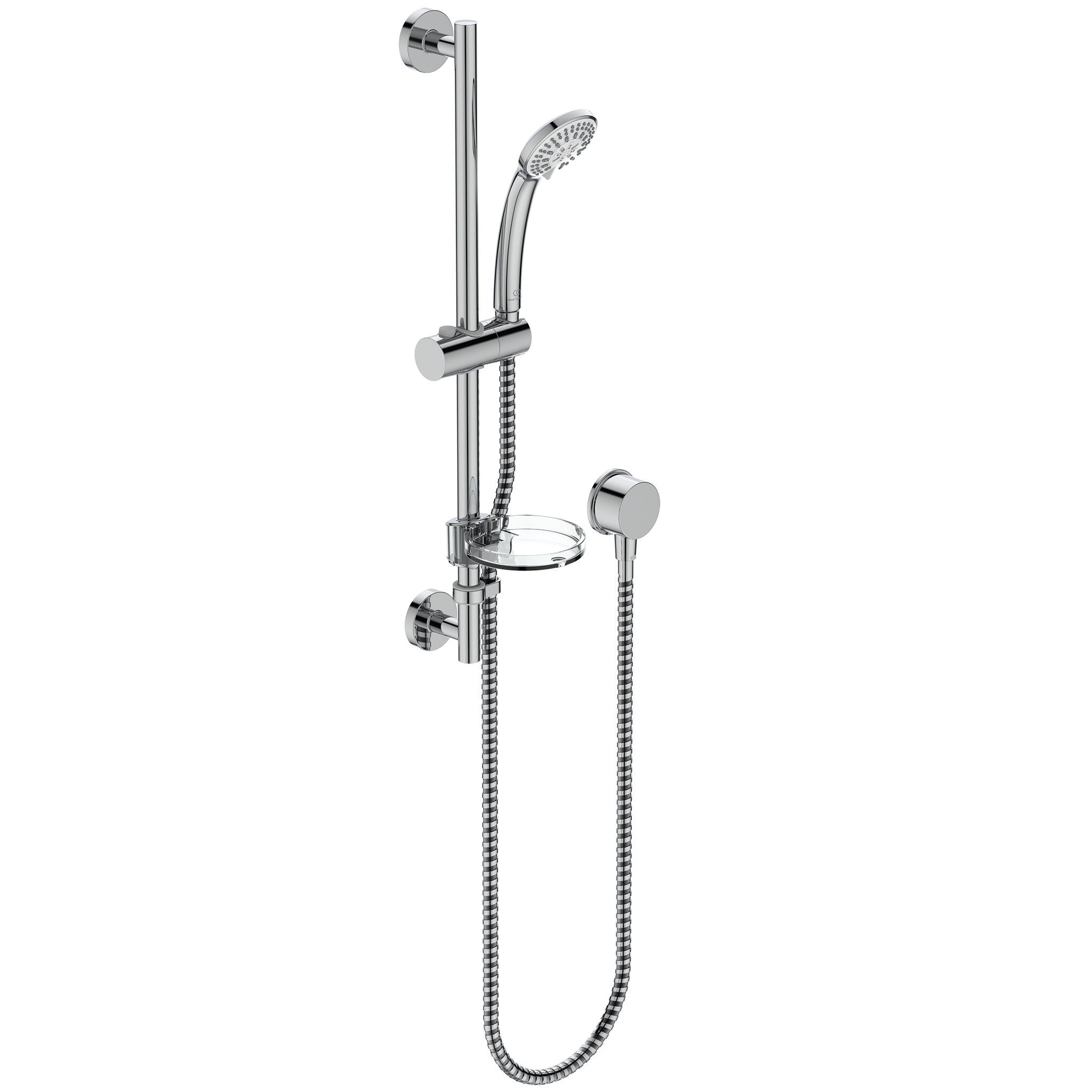 Idealrain S3 shower kit with 80mm three function handspray, 600mm rail