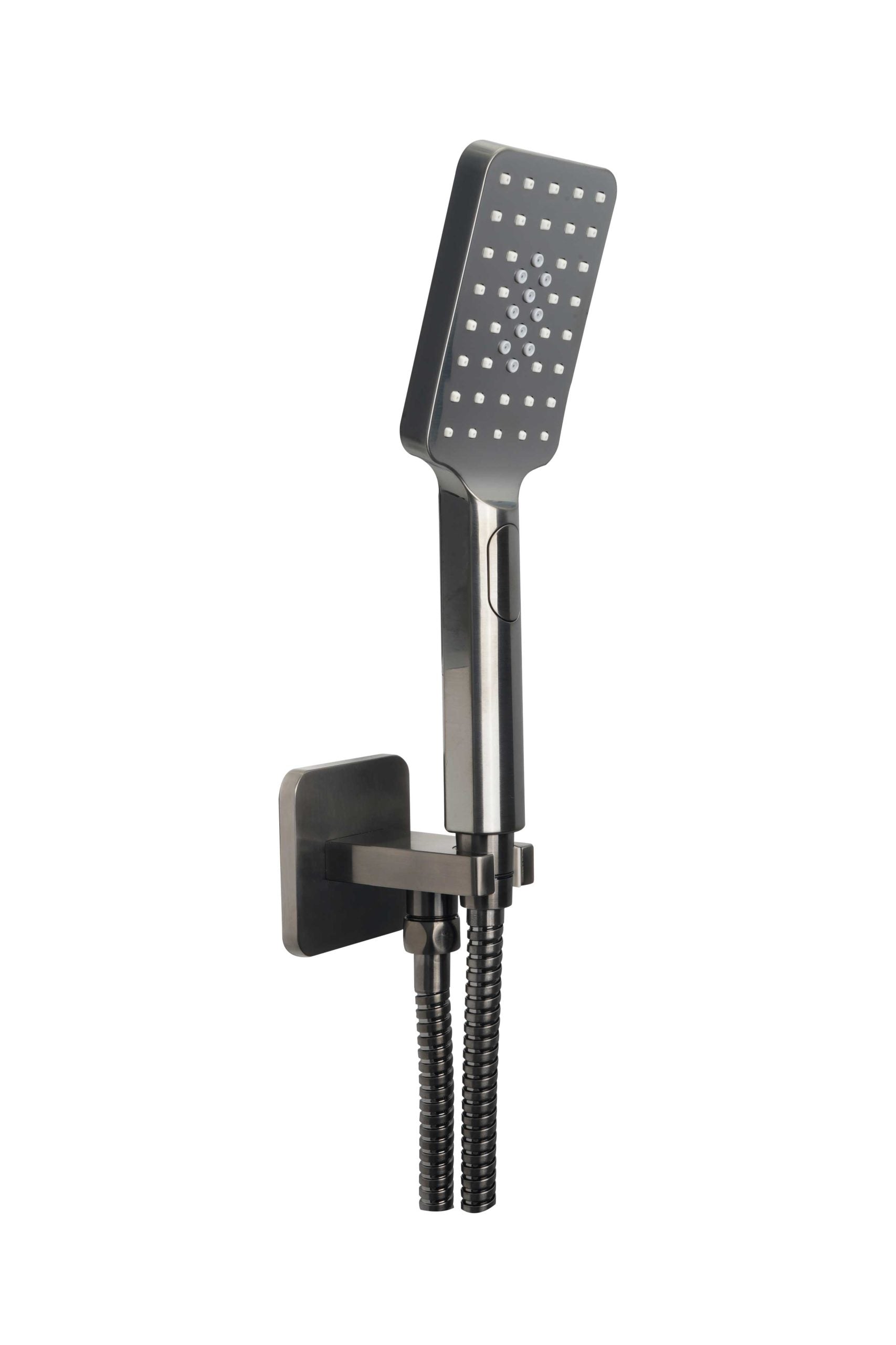 HIX SQUARE WATER OUTLET
 WITH HOLDER, HOSE AND HAND
 SHOWER