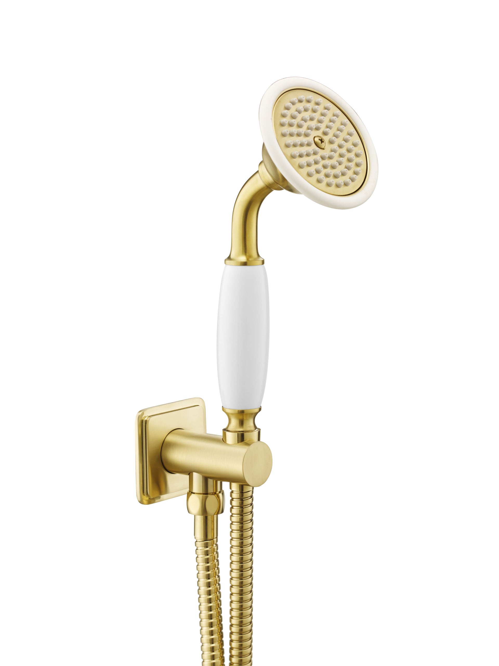 GROSVENOR WATER OUTLET AND HOLDER WITH HAND-SHOWER, SIDE FIXING