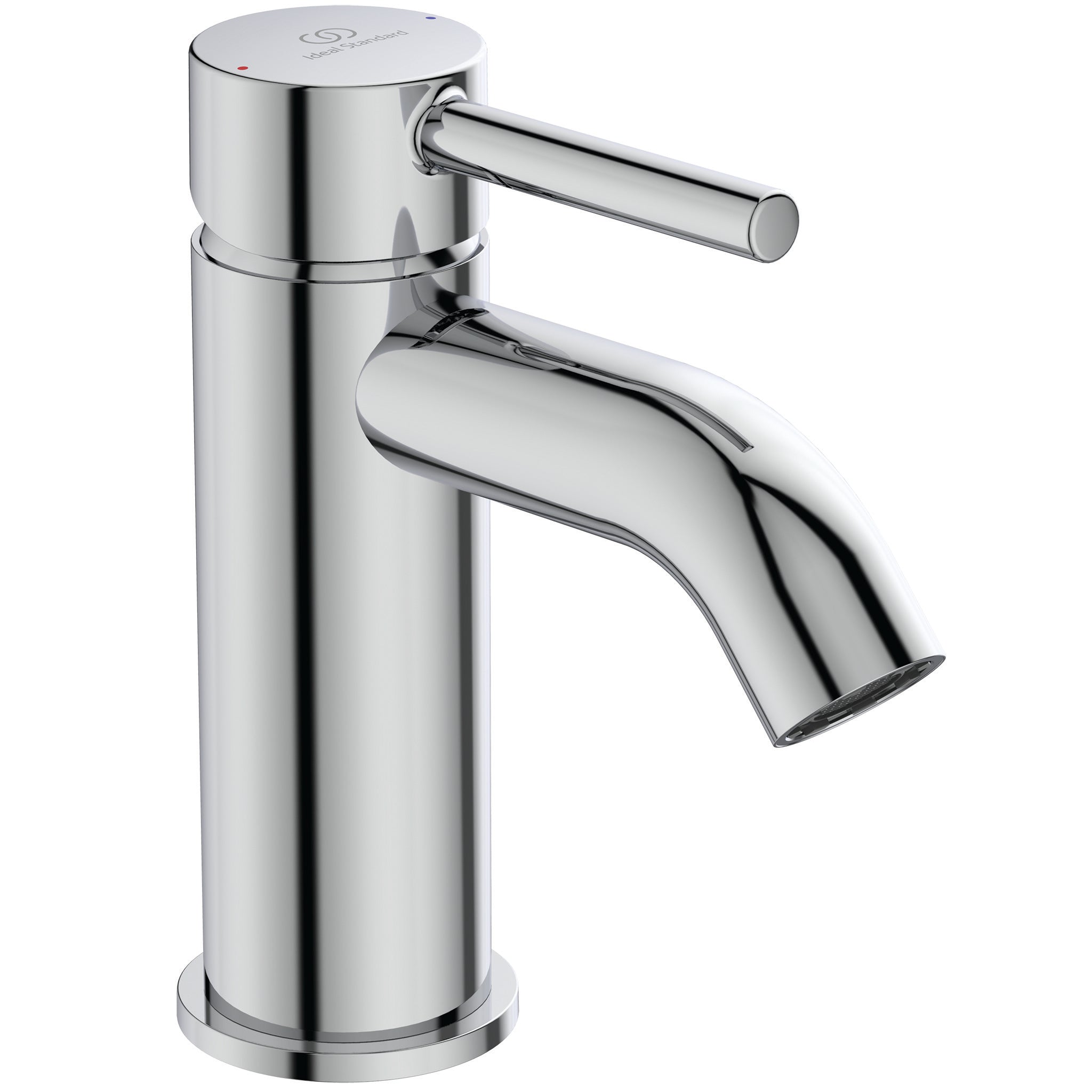 Ceraline single lever basin mixer with clicker waste