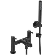 Ceraline two taphole dual control bath shower mixer - Silk Black