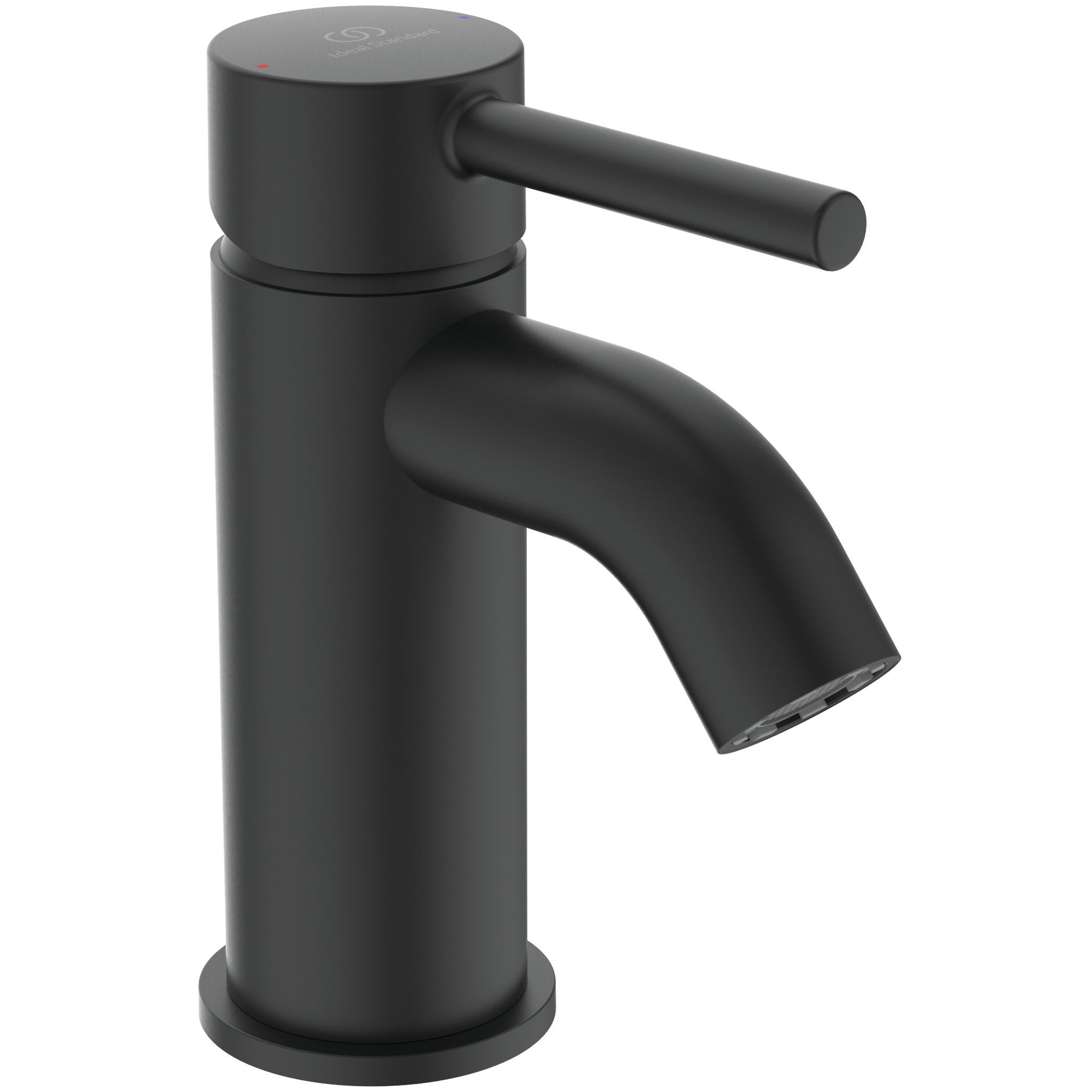 Cerafine O single lever bidet mixer with metal pop-up waste - Silk Black