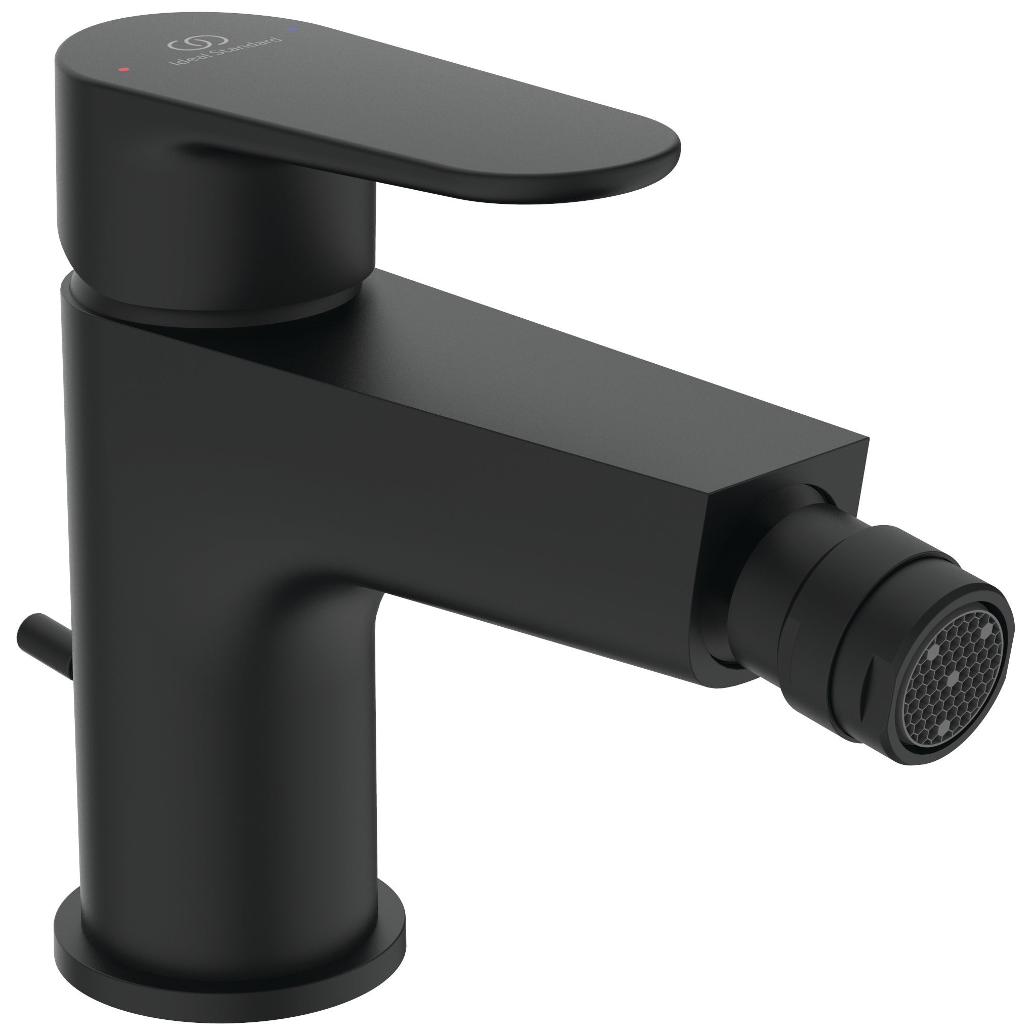 Cerafine O dual control bath shower mixer with shower set - Silk Black