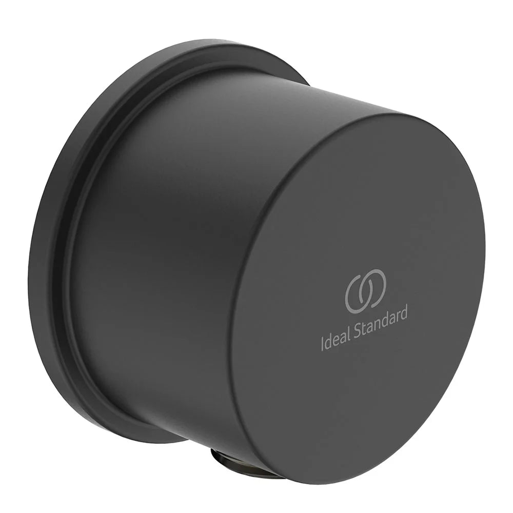 Idealrain round wall elbow - Silk Black