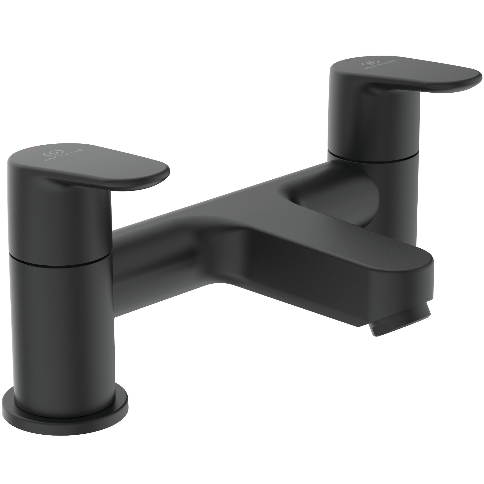 Cerafine O single lever wall mounted basin mixer - Silk Black
