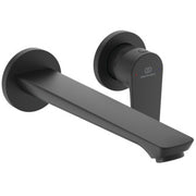 Cerafine O single lever wall mounted basin mixer - Silk Black