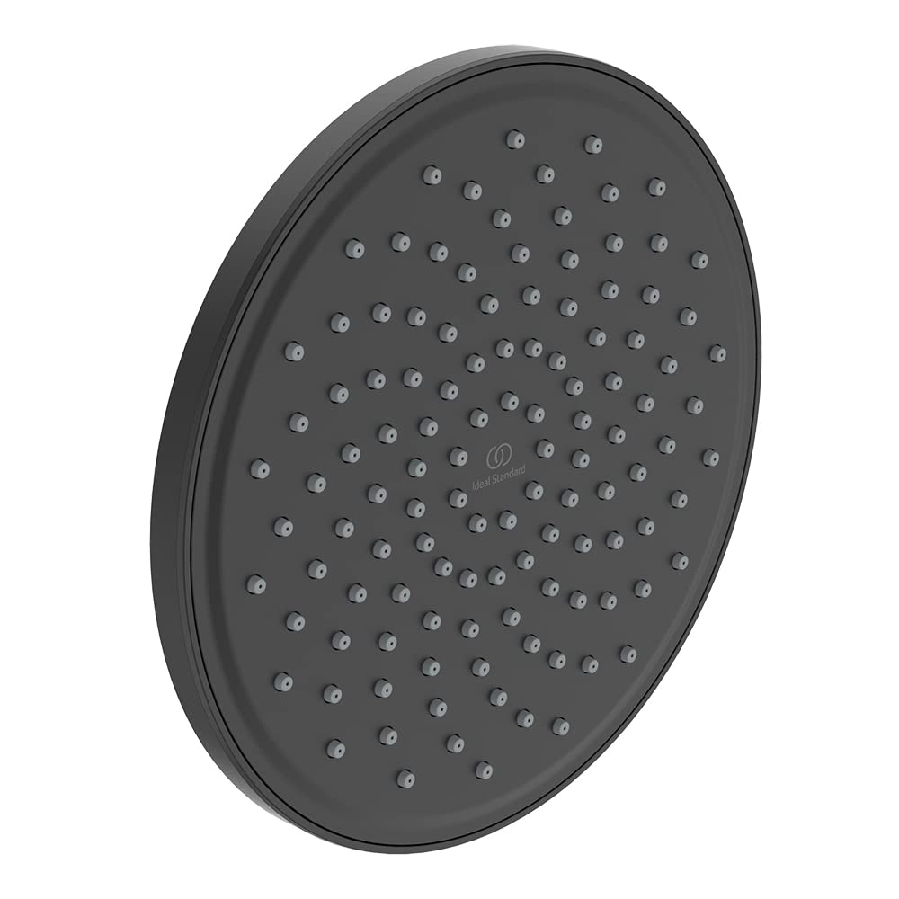 Idealrain ø200mm round rain shower - Silk Black