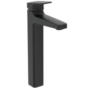 Ceraplan single lever vessel basin mixer, silk black
