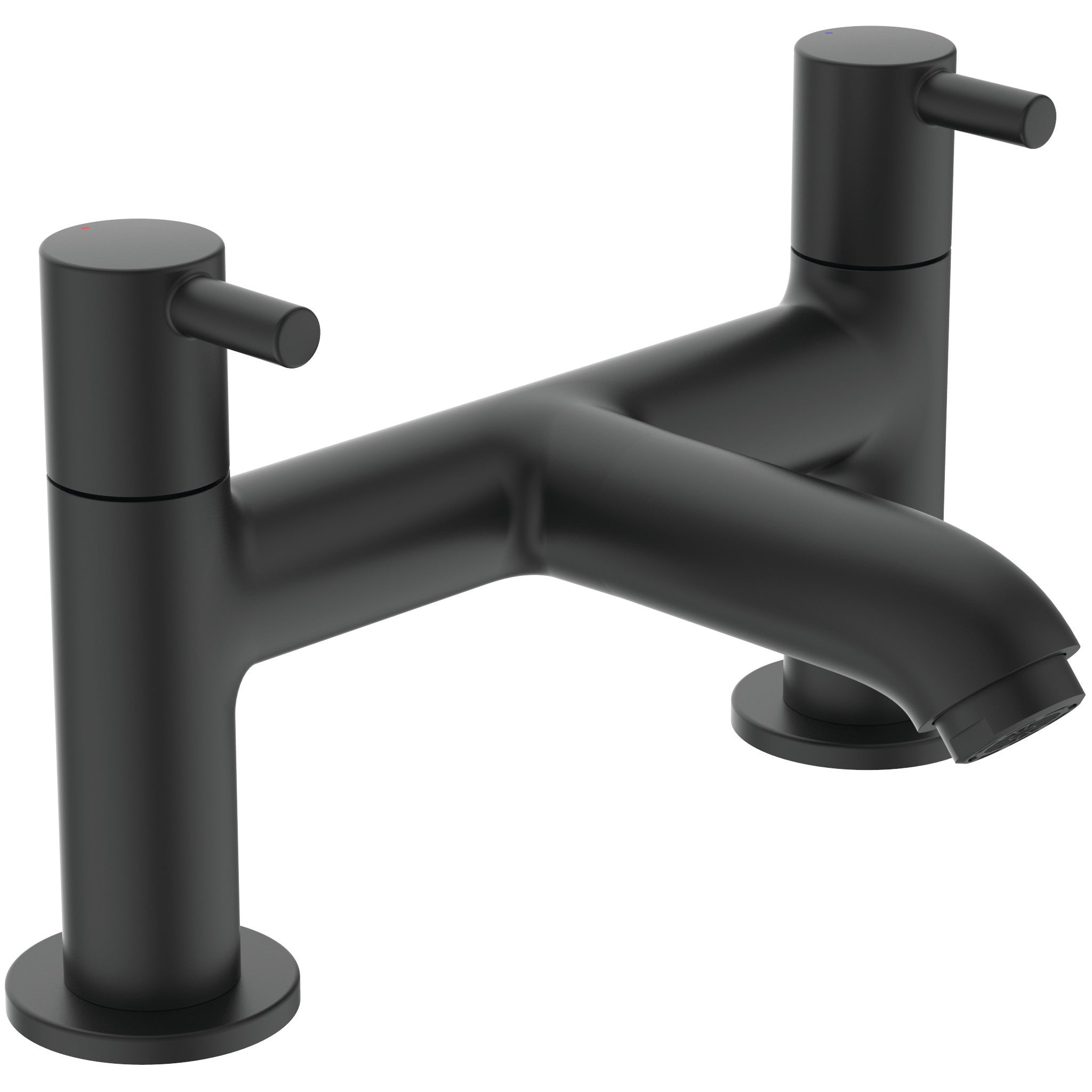 Ceraline single lever vessel basin mixer - Silk Black