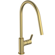 Gusto single lever round C spout kitchen mixer with bluestart technology
