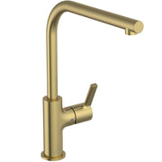 Gusto single lever L spout kitchen mixer with bluestart technology