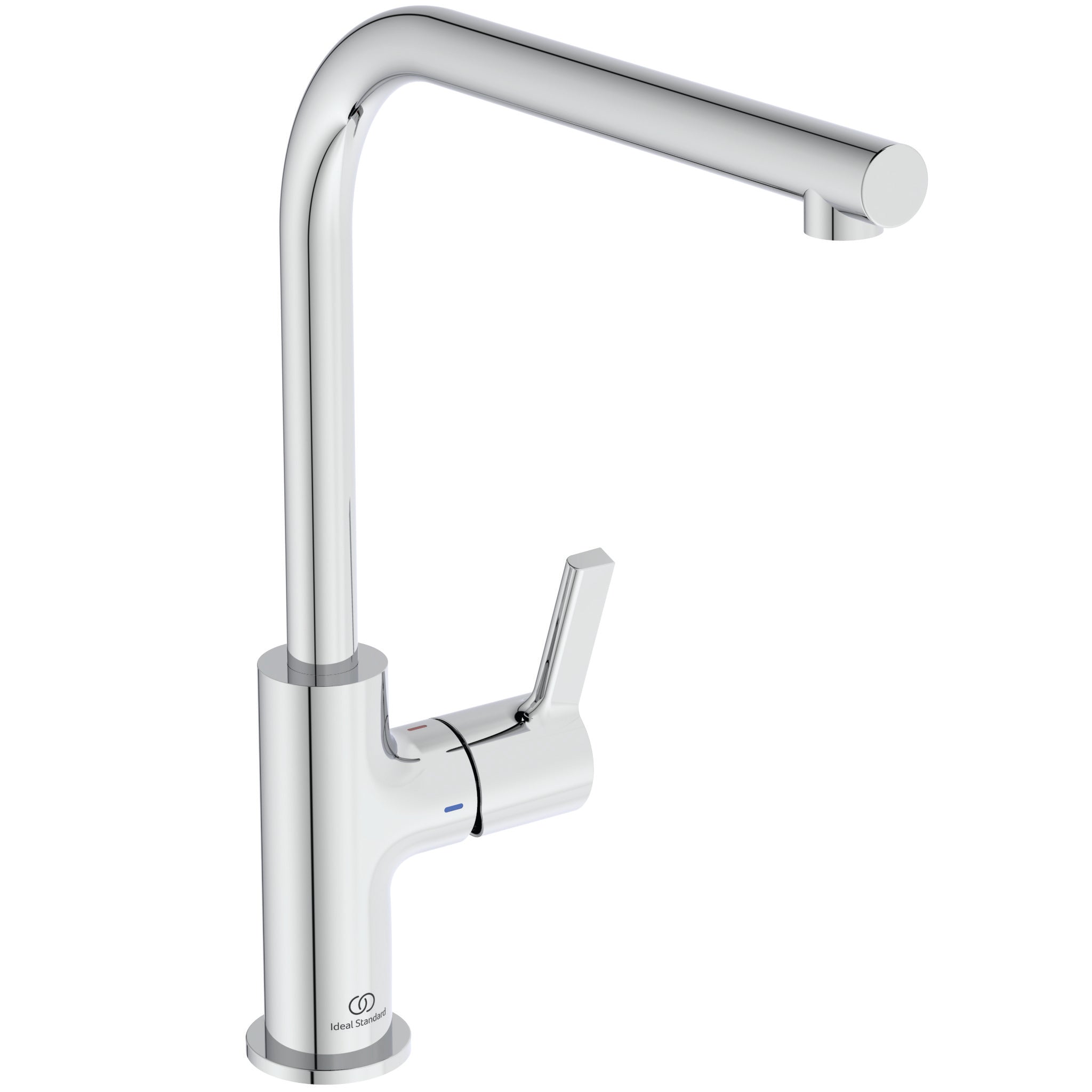 Gusto single lever L spout kitchen mixer with bluestart technology