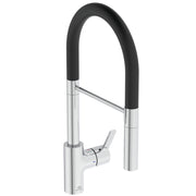 Gusto single lever 1 tap hole semi pro 2 function sink mixer with blue start technology - Chrome