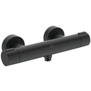 Ceratherm ALU+ Shower System THM Ø260mm 2 function shower head, Ø100mm 2 function handspray, 2 shelves