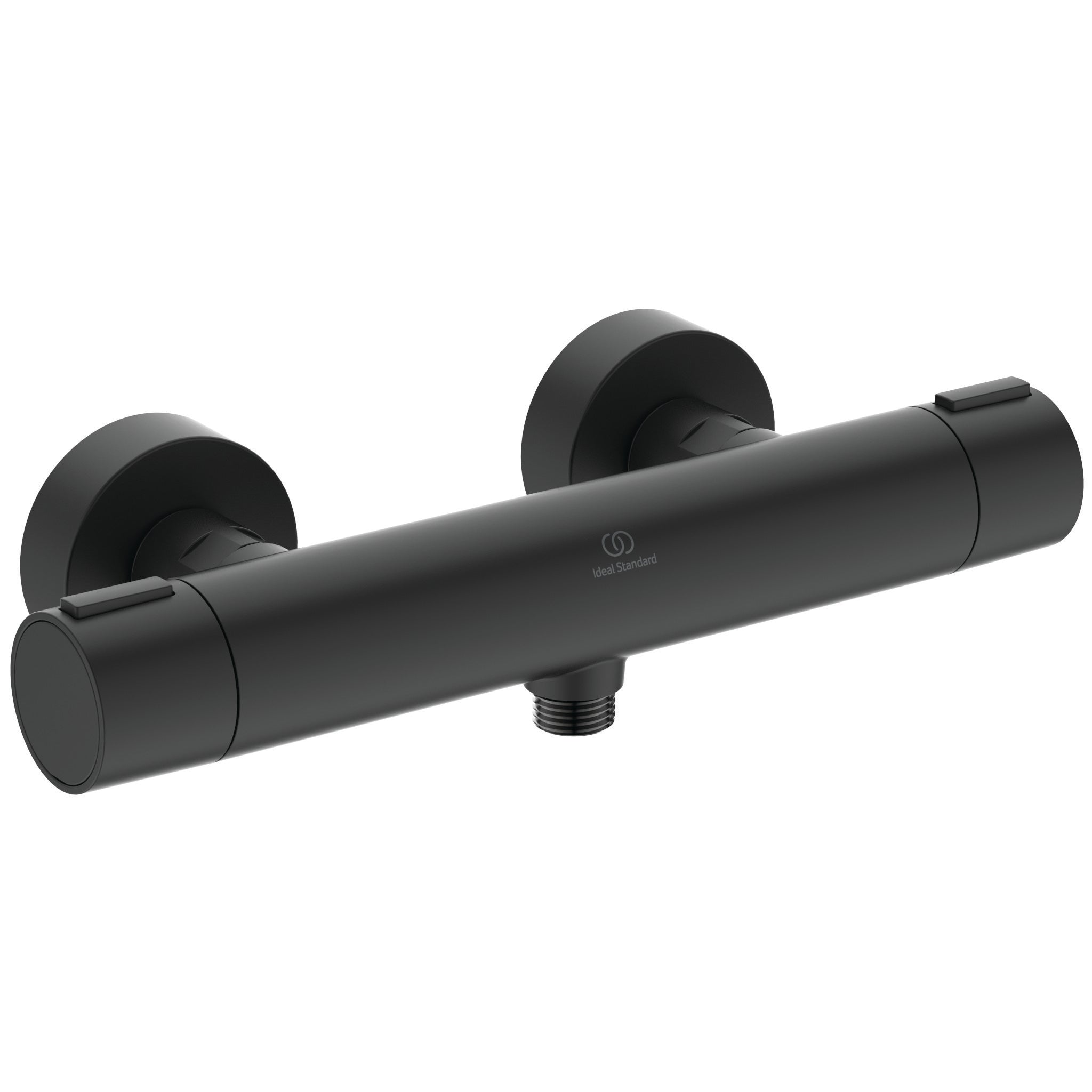 Ceratherm ALU+ Shower System THM Ø260mm 2 function shower head, Ø100mm 2 function handspray, 2 shelves
