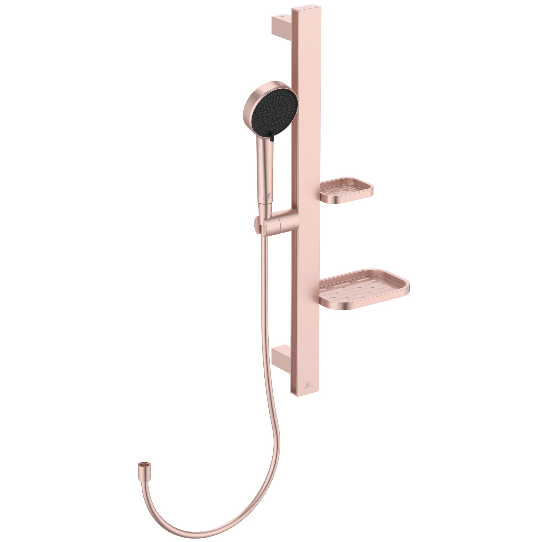 Ceratherm ALU+ exposed shower mixer bundle, shower kit with 1750mm hose, rail with holders