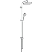 Ceratwist T25N Divertor Shower System, 260mm fixed round shower head, 100mm 2 function handspray, 1.75m hose, chrome