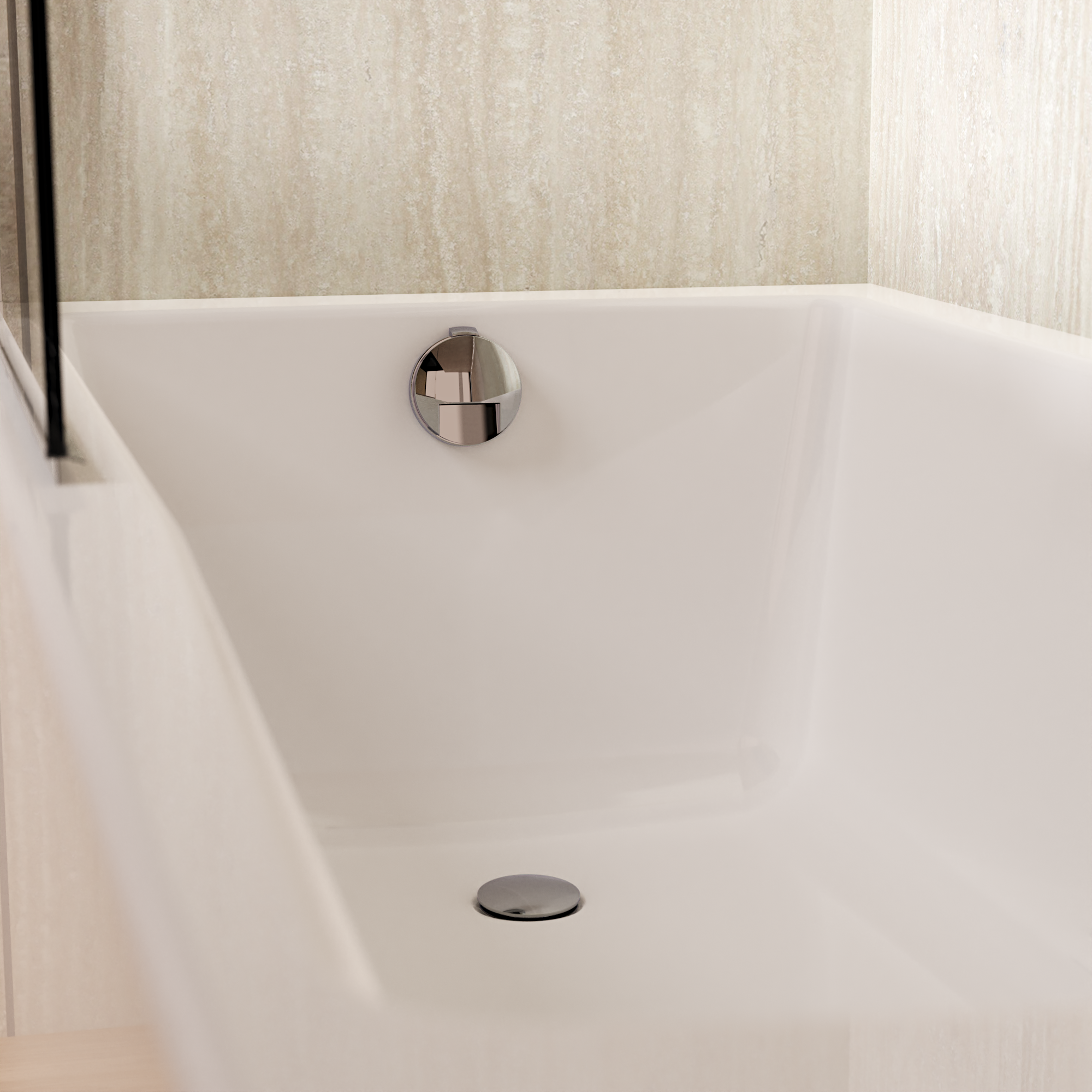 Bath Click Clack Waste with Filler (Slimline)