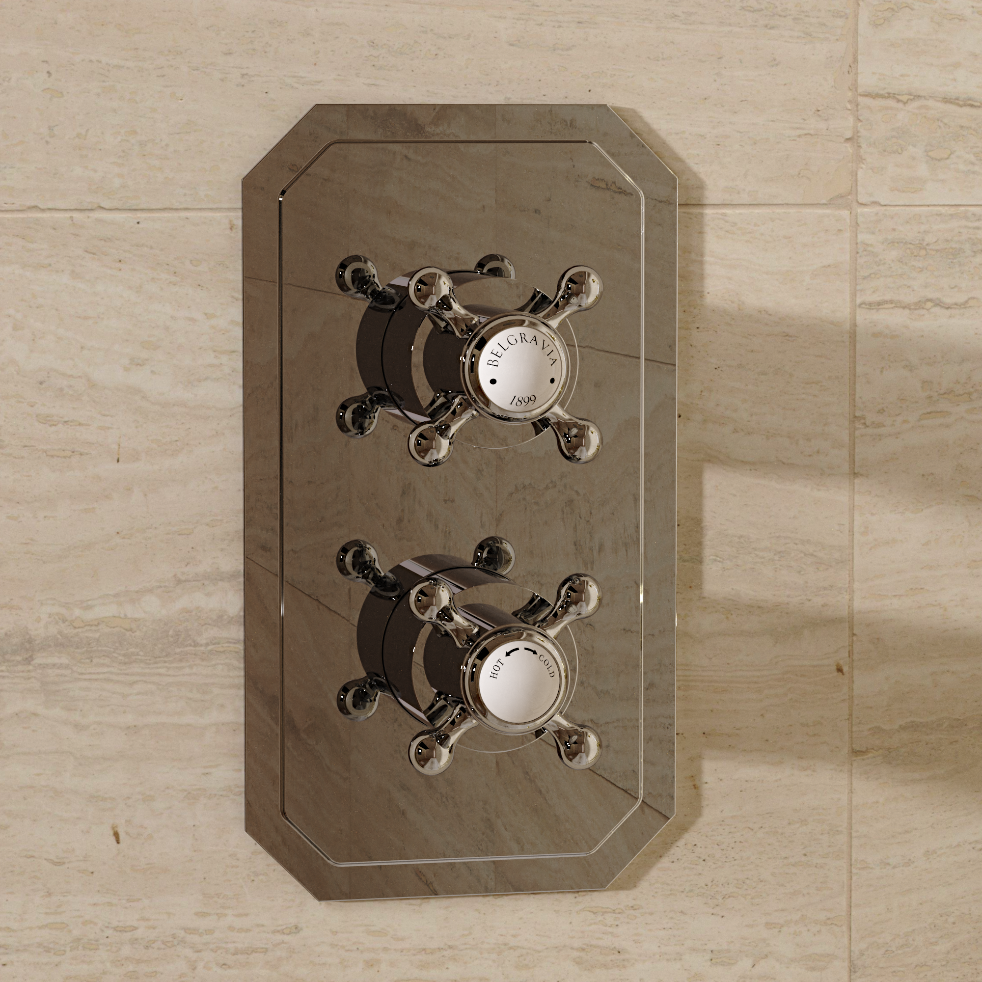 Belgravia 2 Handle Trimset (must be paired with WLBP1000RC_V2) Chrome Crosshead