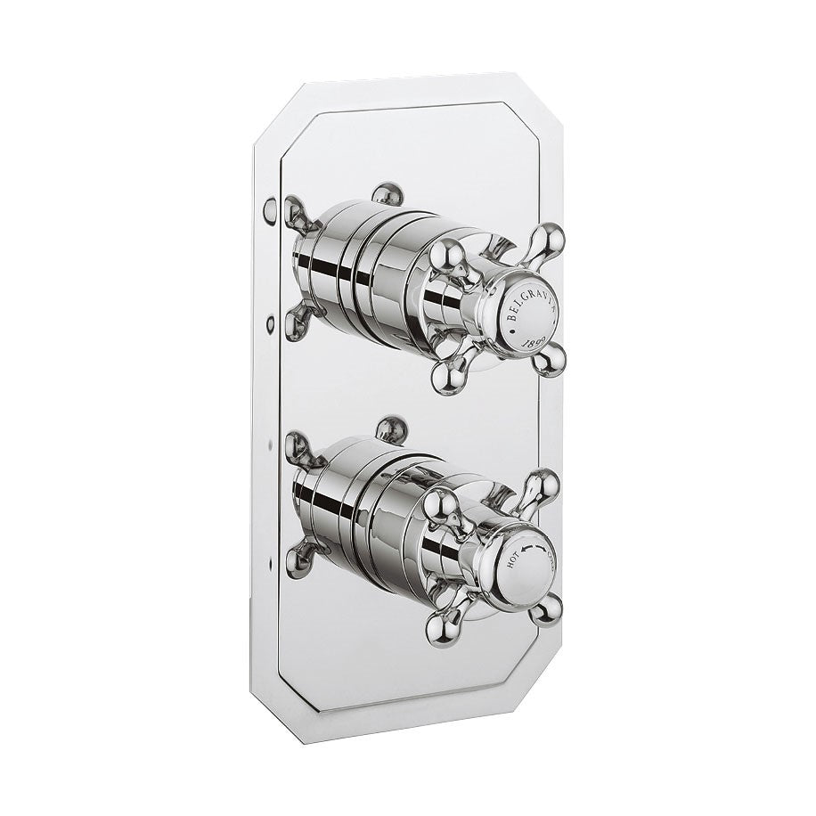 Crosswater Belgravia Crosshead 3 Outlet 2 Handle Concealed Thermostatic Shower