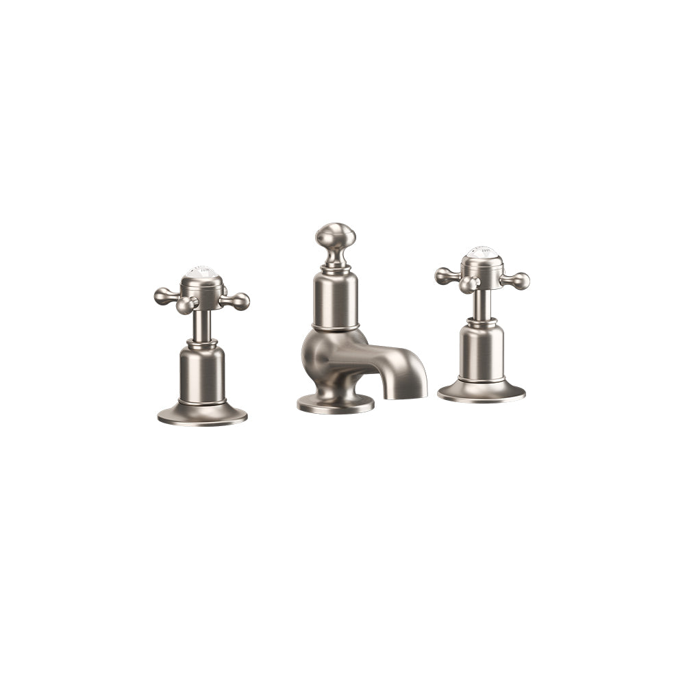 Belgravia Crosshead 3 Tap Hole Basin Set