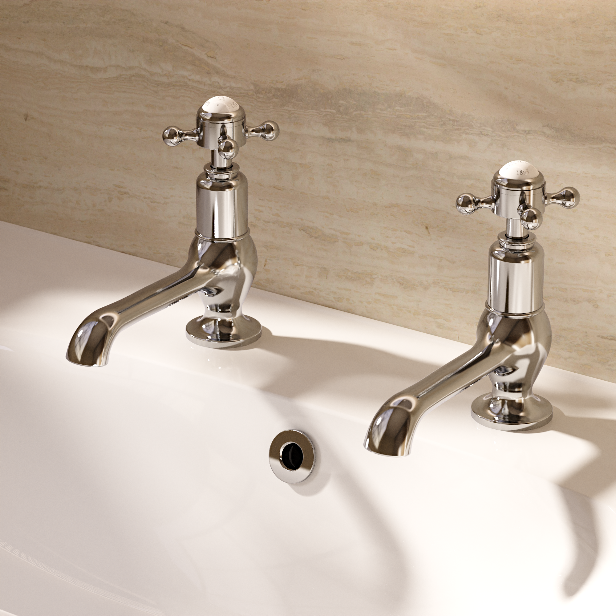 Belgravia Crosshead Long Nose Basin Tap