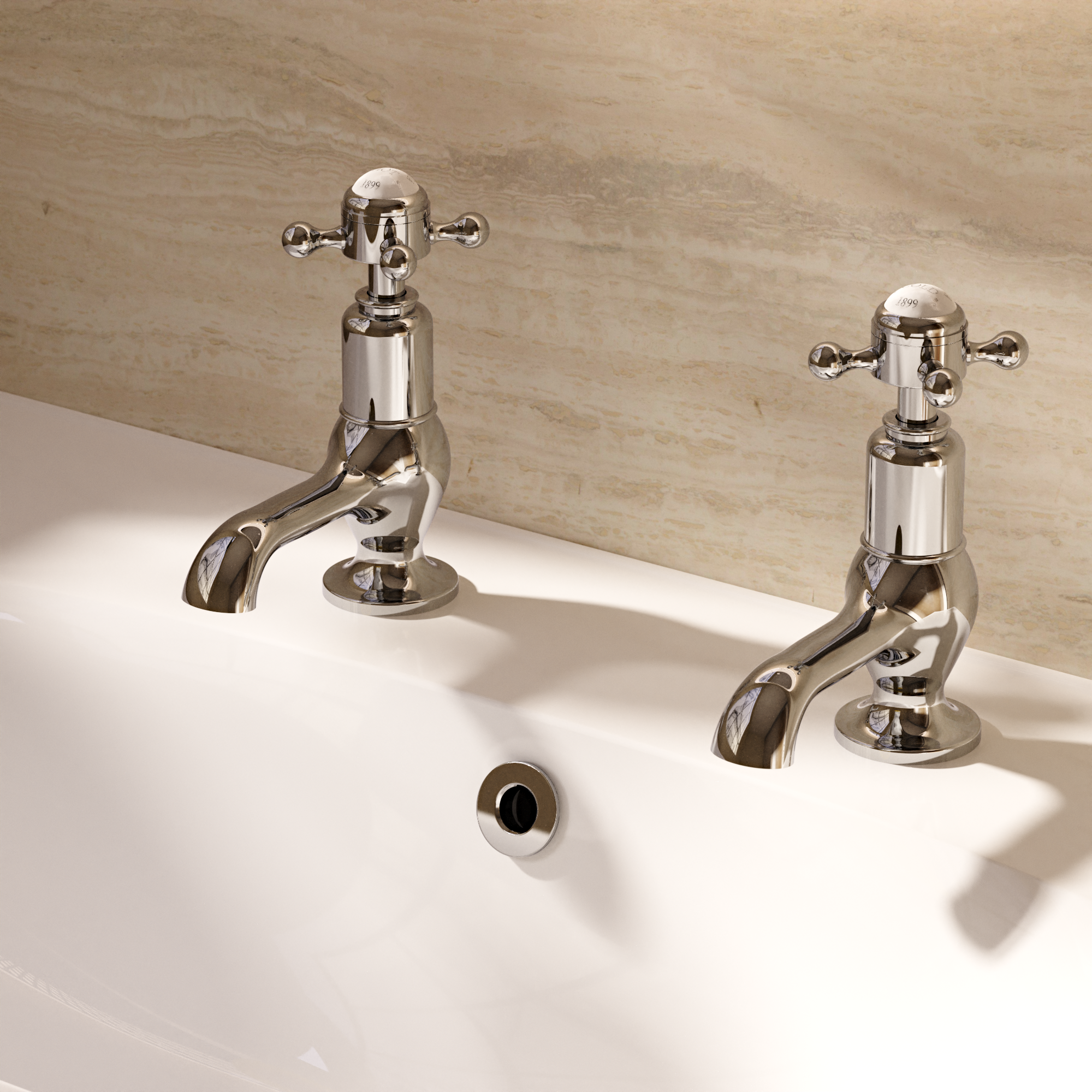 Belgravia Crosshead Cloakroom Basin Tap No Waste
