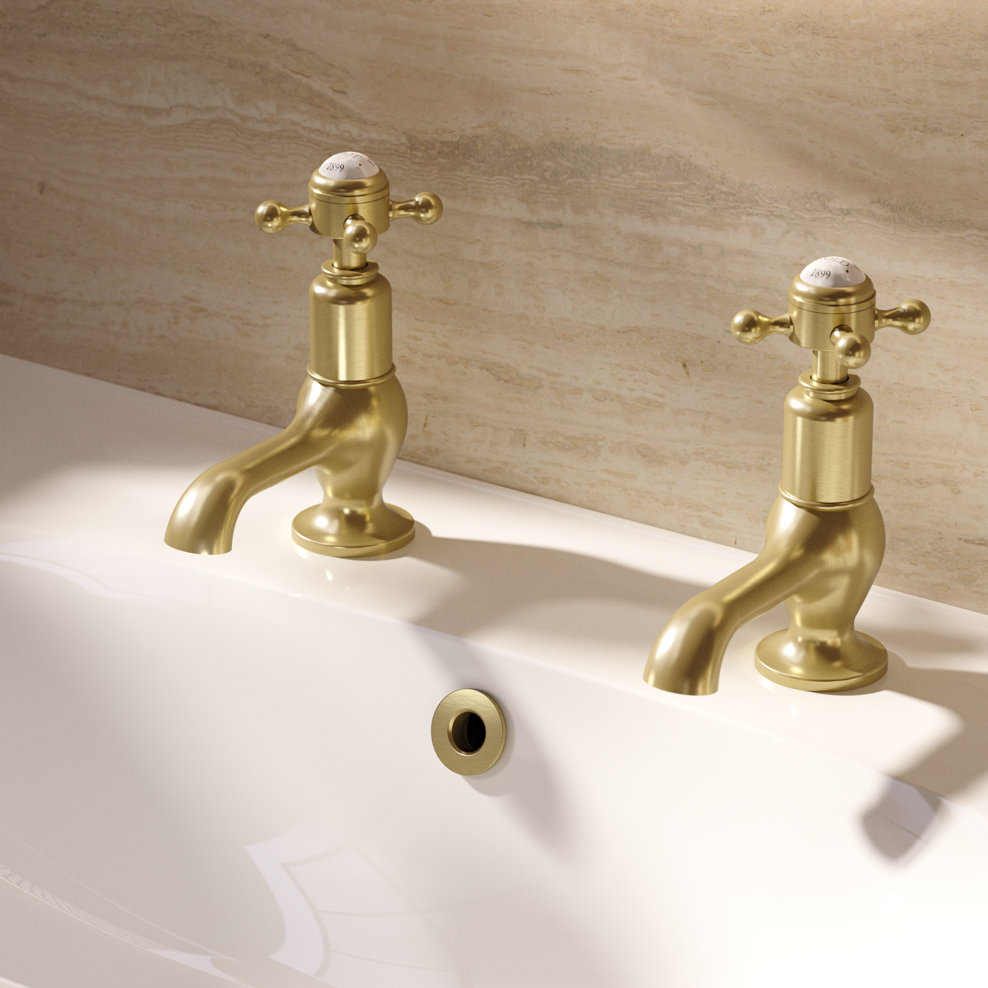Belgravia Crosshead Cloakroom Basin Taps