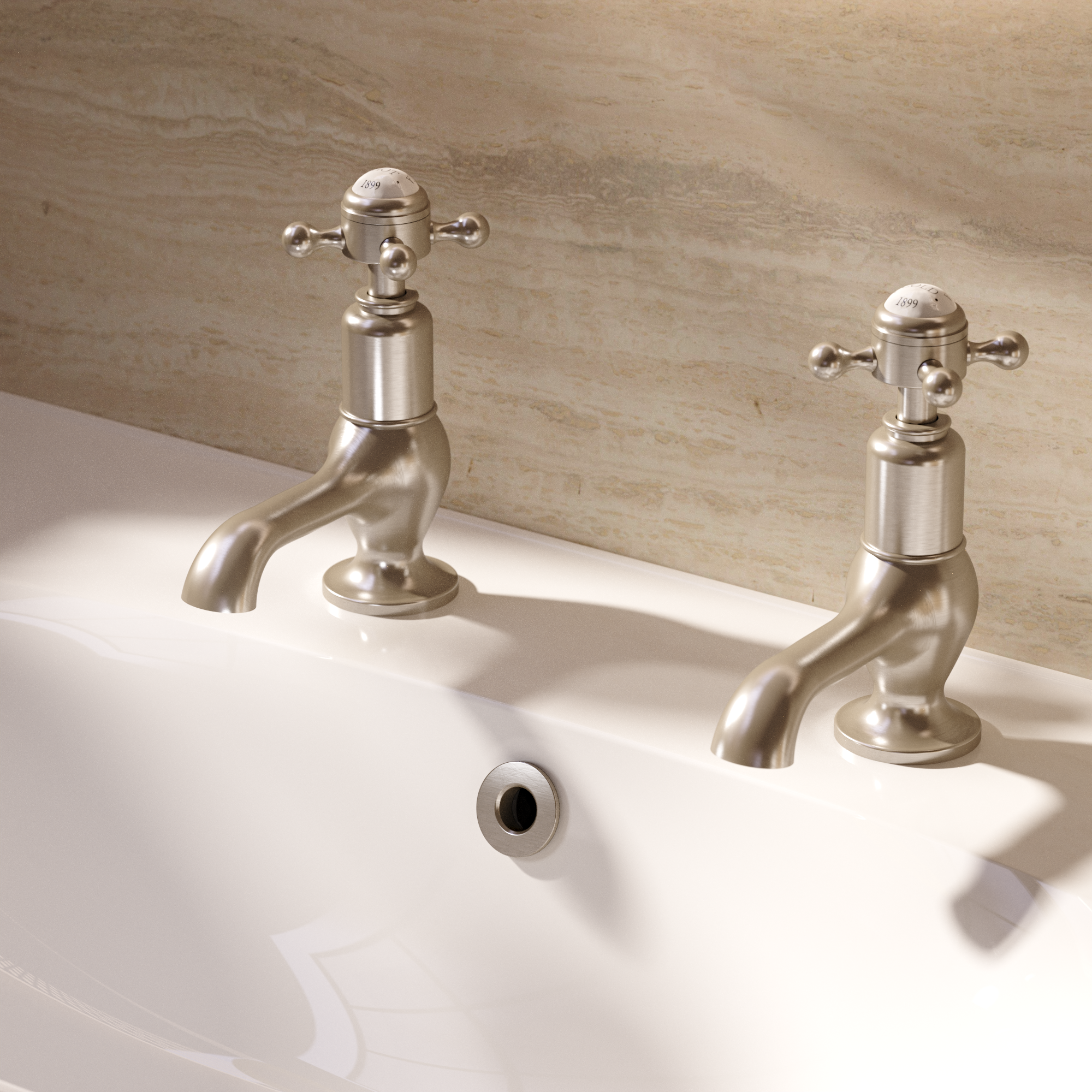 Belgravia Crosshead Cloakroom Basin Taps