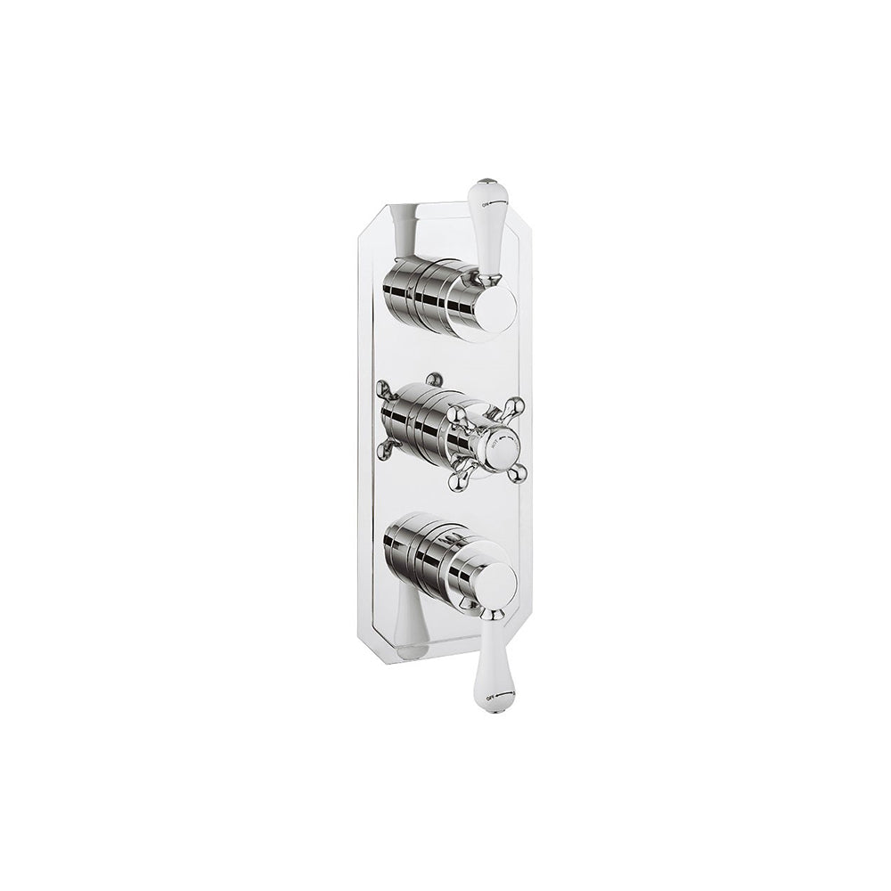 Belgravia 3 Handle Trimset (must be paired with WLBP2000RC_V2) Chrome White Lever