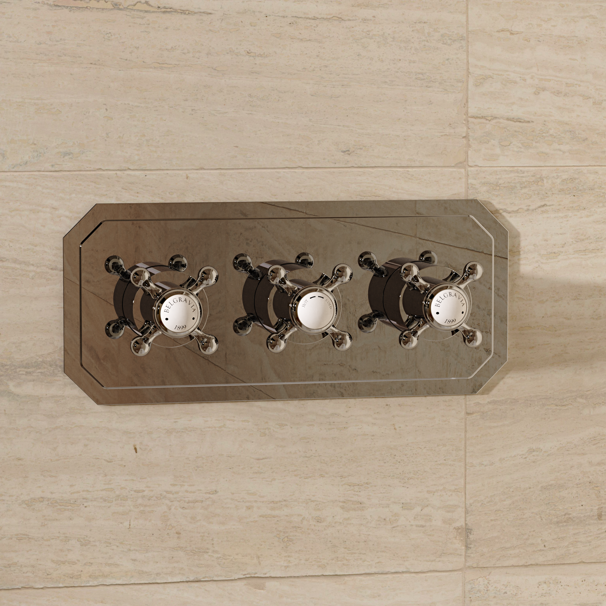 Belgravia 3 Handle Trimset (must be paired with WLBP2001RC_V2) Chrome Crosshead