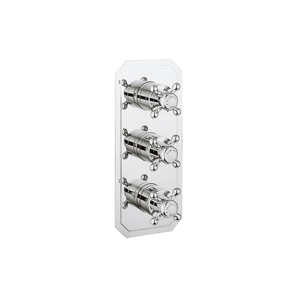 Belgravia 3 Handle Trimset (must be paired with WLBP3000RC_V2) Chrome Crosshead