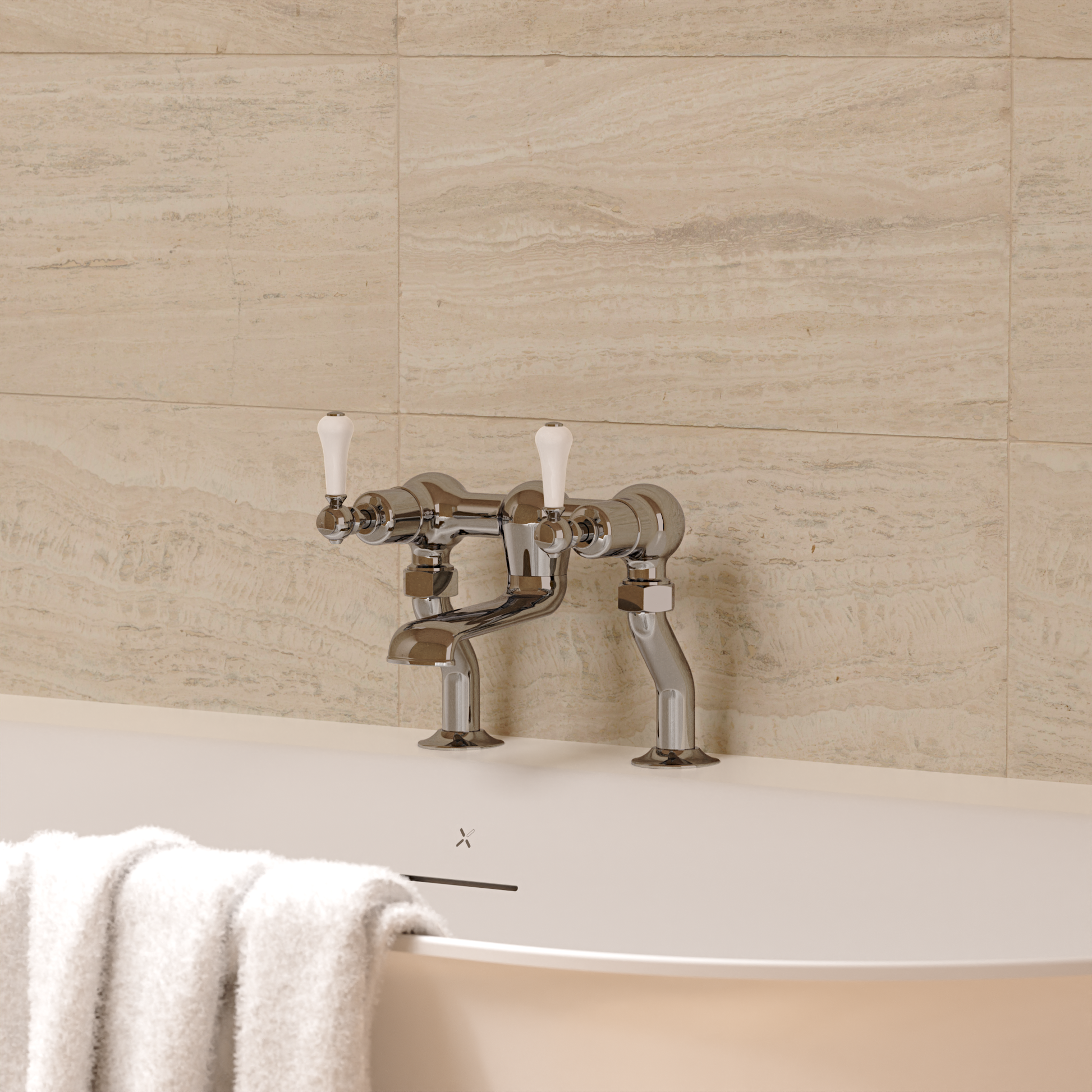Belgravia Lever Bath Filler Deck Mounted