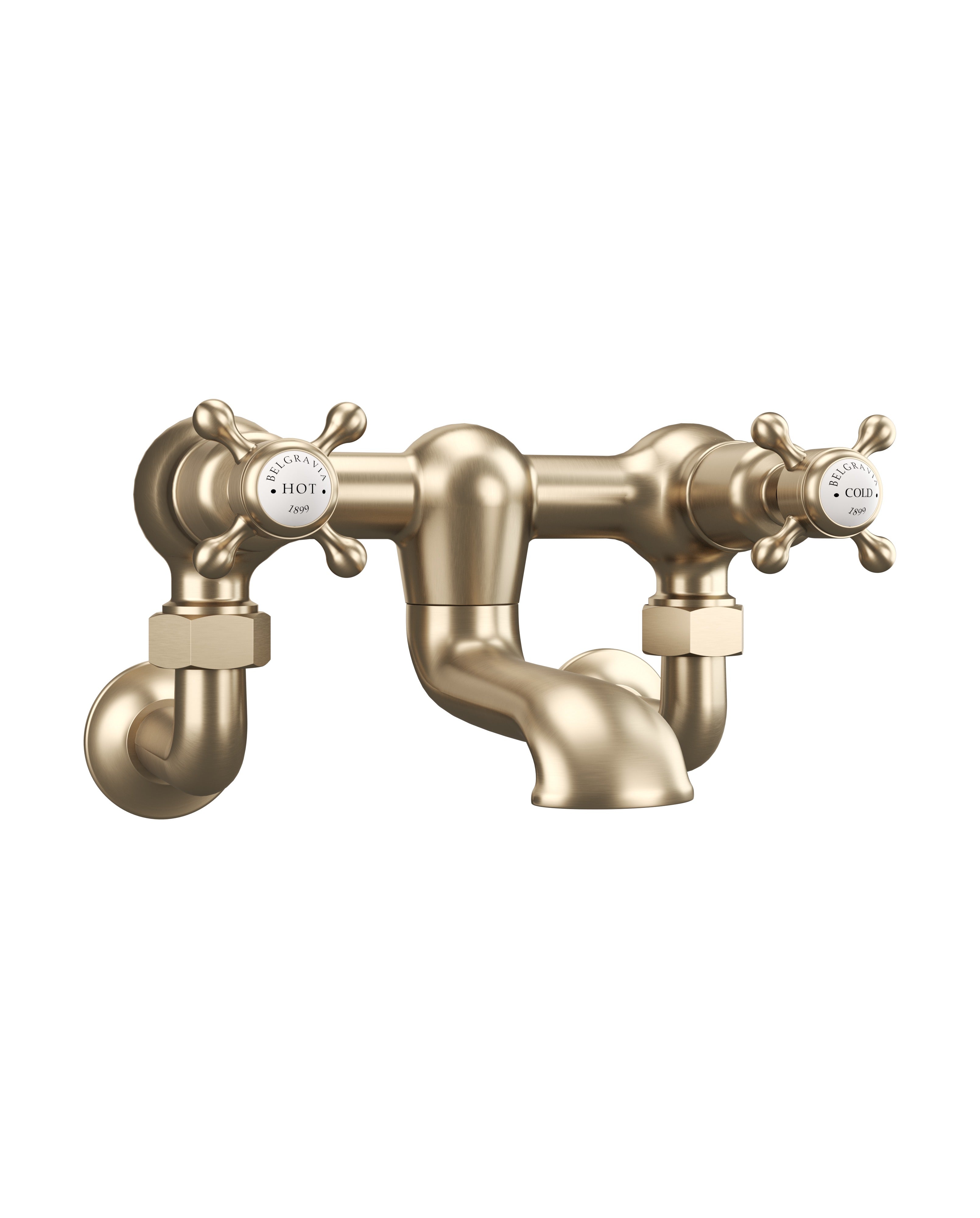 Belgravia Crosshead Bath Filler Wall Mounted