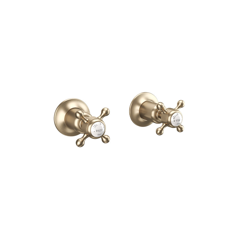 Belgravia Crosshead Wall Stop Taps
