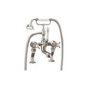 Crosswater Belgravia Crosshead Bath Shower Mixer with Kit & Legs Brushed