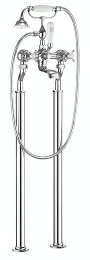 Belgravia Crosshead Bath Shower Mixer with Kit & Legs