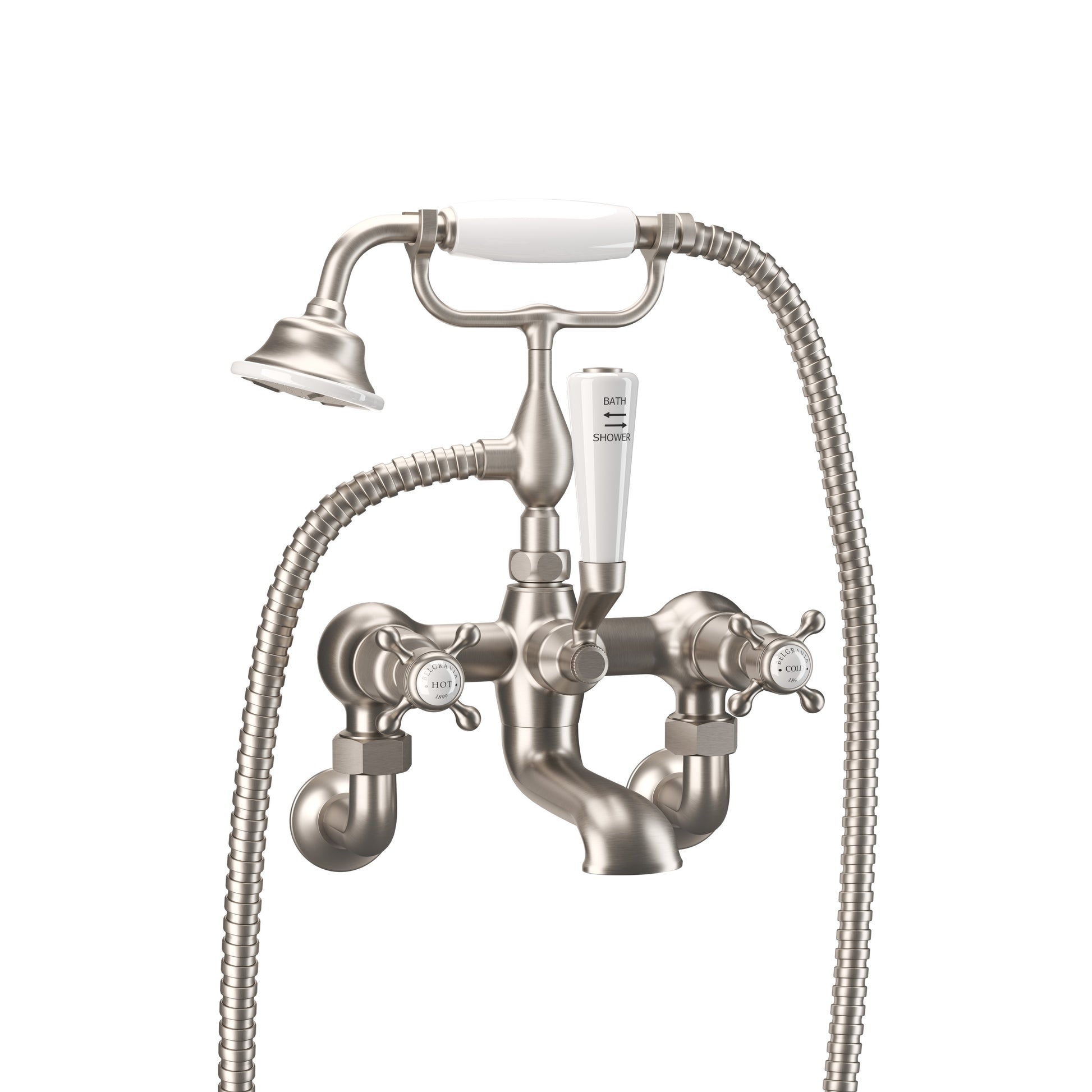 Belgravia Crosshead Bath Shower Mixer Wall Mounted