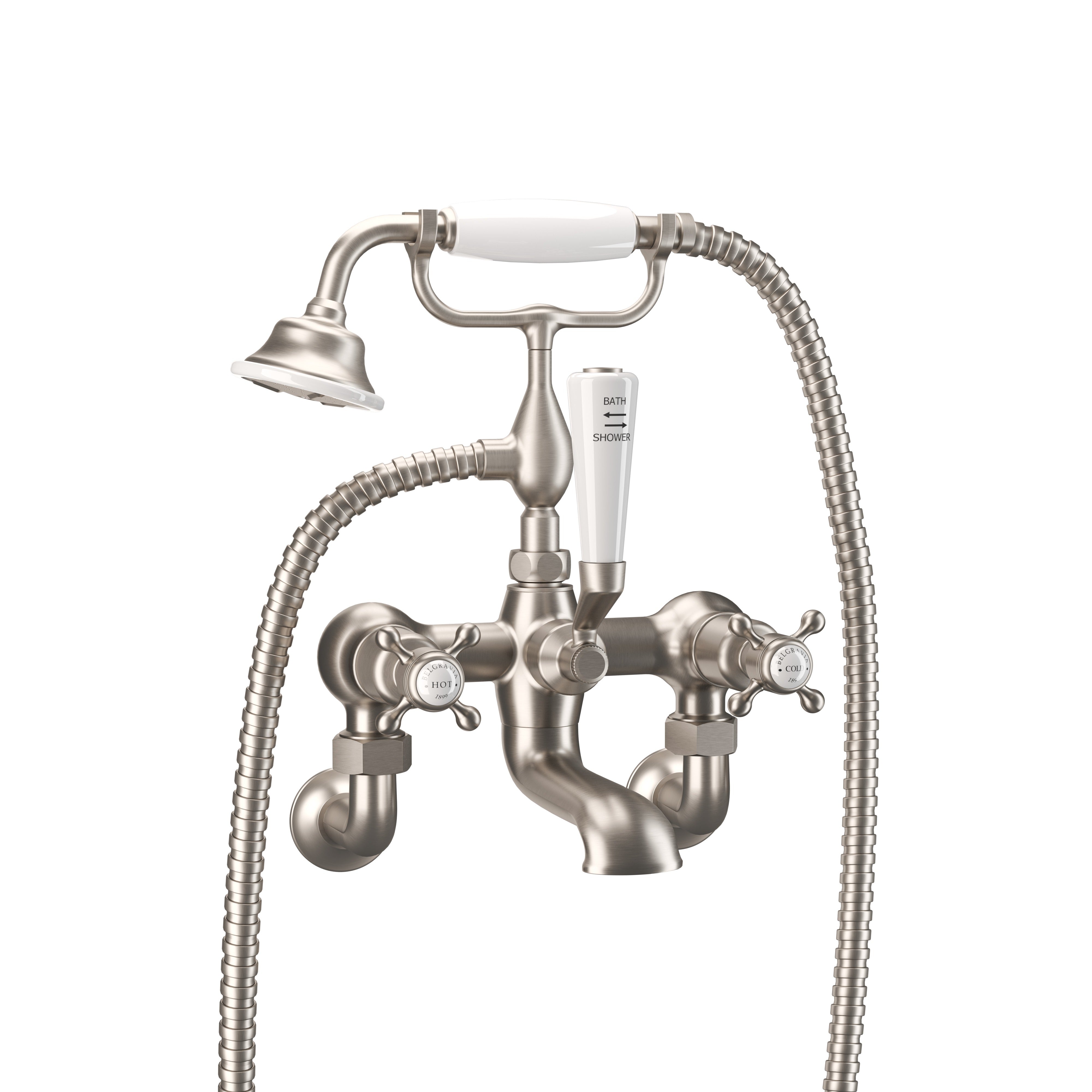 Belgravia Crosshead Bath Shower Mixer Wall Mounted