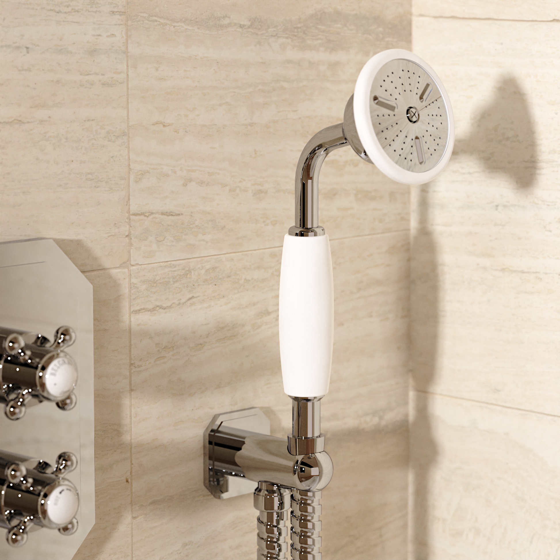Belgravia Handset, Wall Outlet & Hose