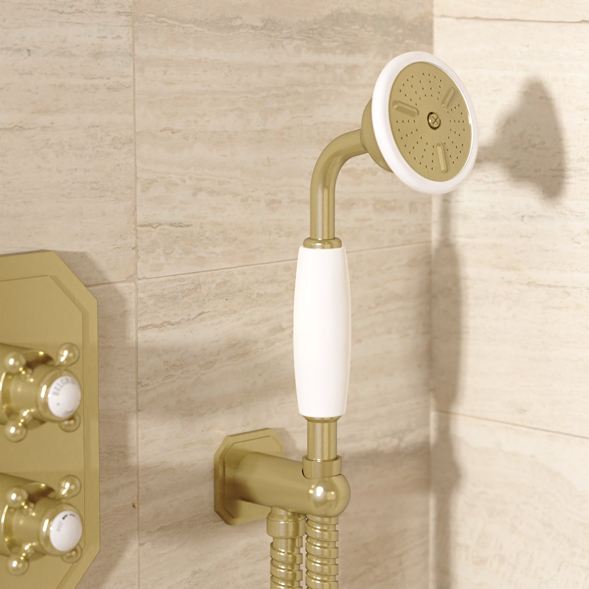 Belgravia Handset, Wall Outlet and Hose