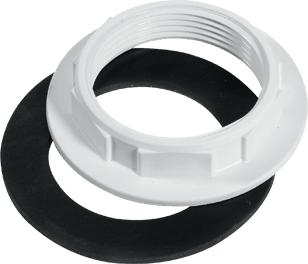 White Plastic Backnut
