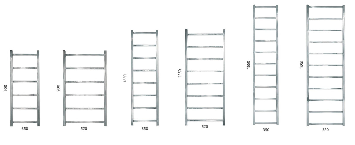 Brunswick Electric Flat Fronted Towel Rail 1650x350mm