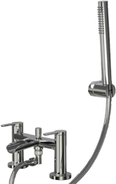SOLWAY 2 TAPHOLE BATH SHOWER MIXER