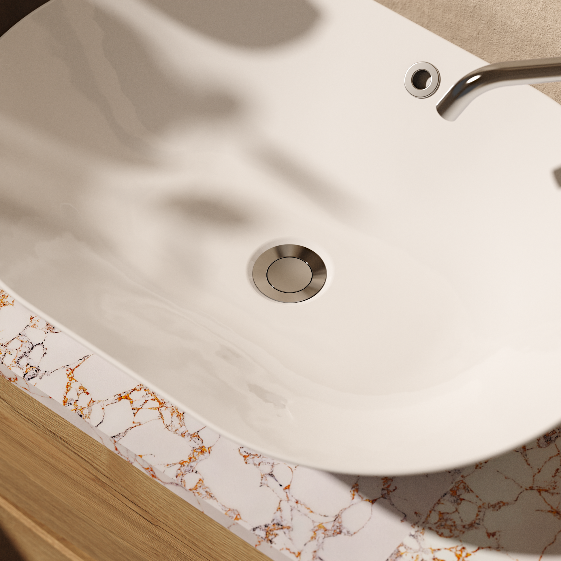 Basin Waste Flip Top (Slotted)