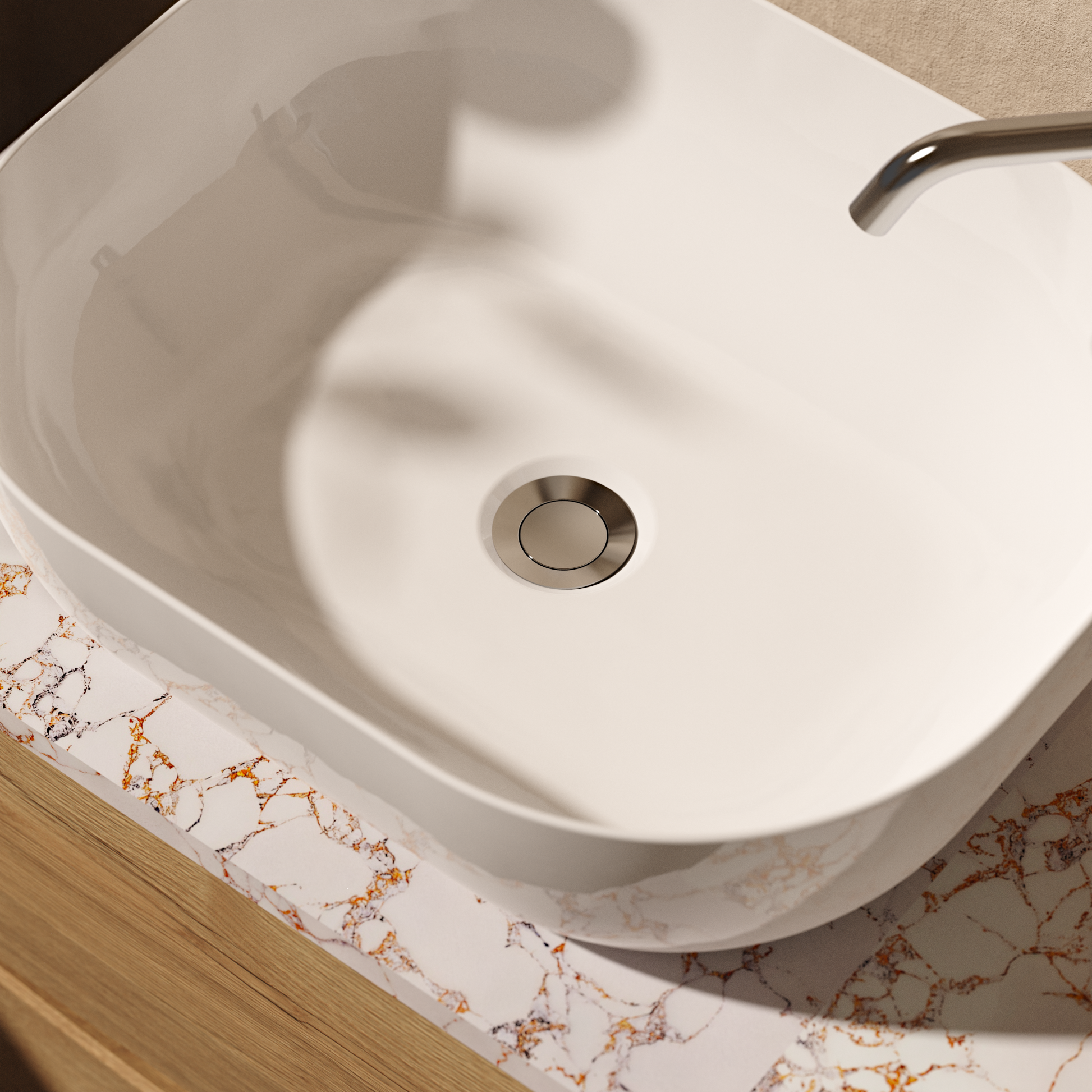 Basin Waste Flip Top (Unslotted)